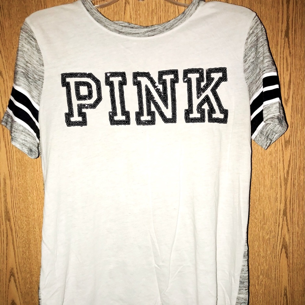 VS Pink Sequin Tee